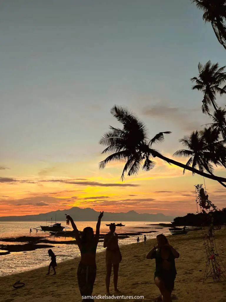 Aerial view of Siquijor Island showing its coastal municipalities